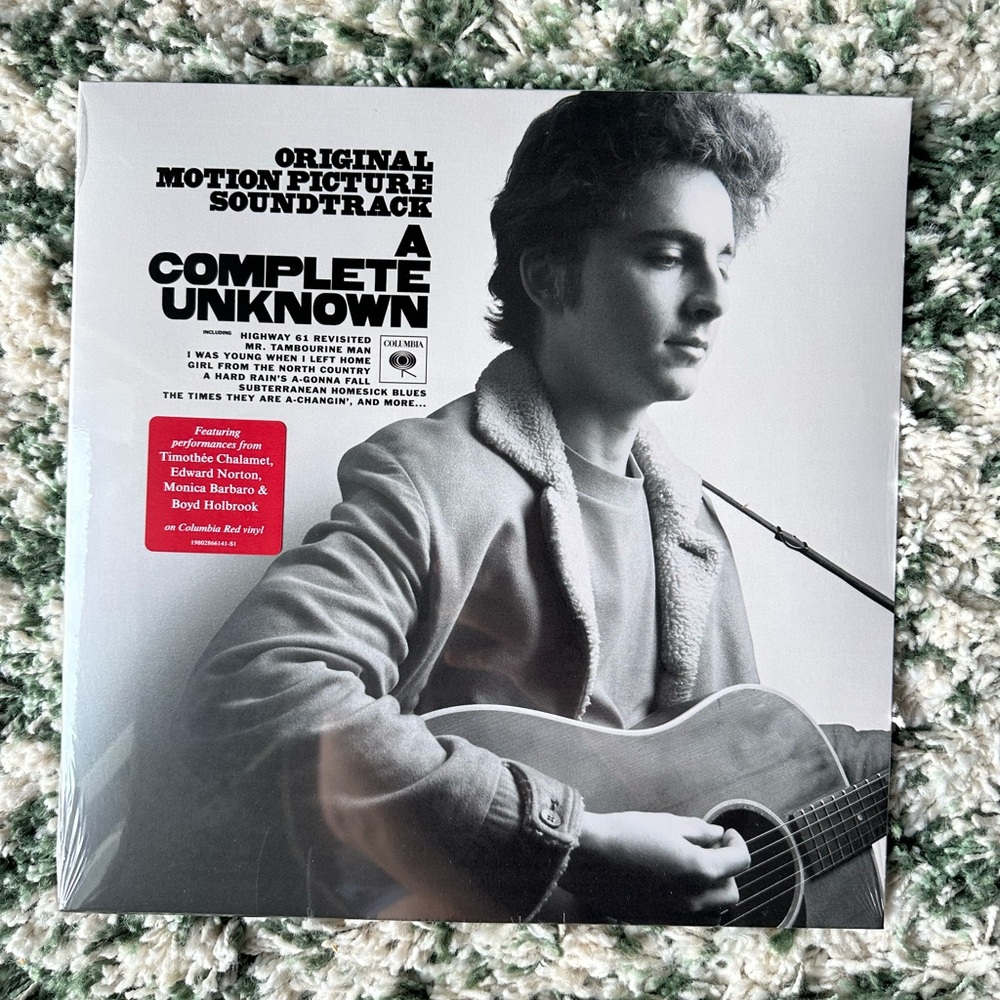 A Complete Unknown Soundtrack Vinyl Sealed Timotee Chalamet Bob Dylan